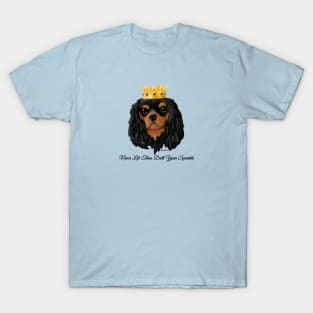 Black & Tan Cavalier Never Let Them Dull Your Sparkle T-Shirt